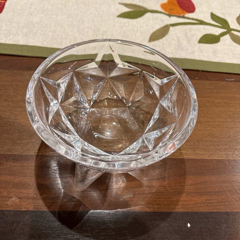 Tiffany & Co. Crystal Bowl star pattern.